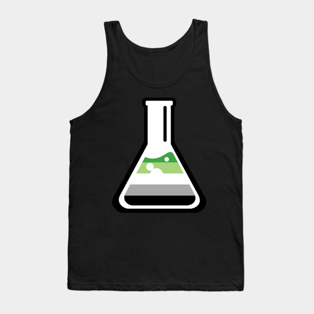 Aro Pride Bubbling Beaker Tank Top by VernenInk